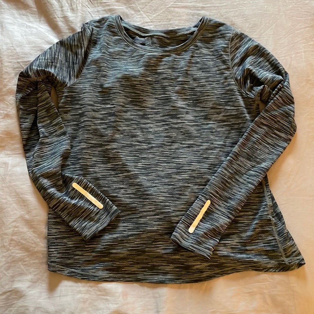 Open back workout long sleeve